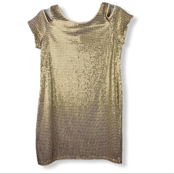 [Chico’s] Sequin Cold Shoulder Dress - Picture 4 of 8